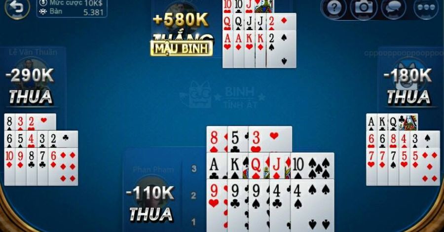 Mậu Binh - Gây sốt tại game bài 789Club